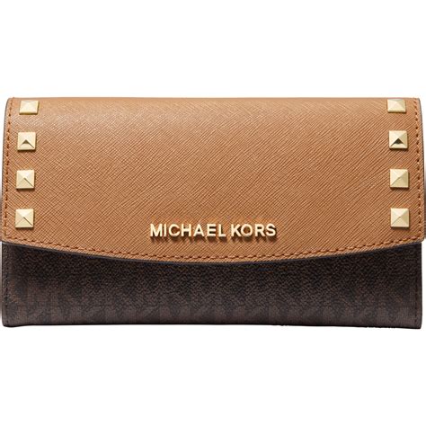 michael michael kors karla large trifold wallet|Michael Kors trifold wallet women.